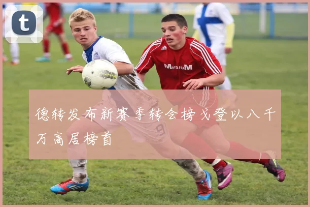德转发布新赛季转会榜戈登以八千万高居榜首